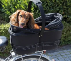 Trixie Fahrradkorb Long für Gepäckträger, ca. B29/H49/T60 cm Schwarz Sale