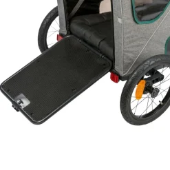 Trixie Mehr Transport & Unterwegs - Hunde-Fahrradanhänger, grau/abei