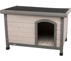 Trixie Mehr Hundeschlafplätze - Hundehütte Cassic mit Fachdach, Grau