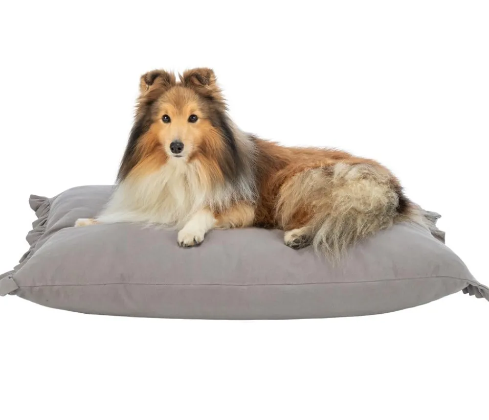 Trixie Hundekissen Amelie, rechteckig Hellgrau Discount