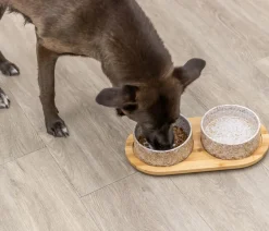 Trixie Hundenäpfe & Tränken|Katzennäpfe & Tränken - Hundenapf-Set, Keramik/Bambus