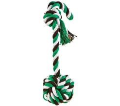Trixie Hundespielzeug - Hundespieltau mit eingeflochtenem Ball, ca. L30 cm