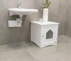 Trixie Katzenklo|Katzenhöhlen - Katzenhaus, , ca. B51/H51/T49 cm Weiß
