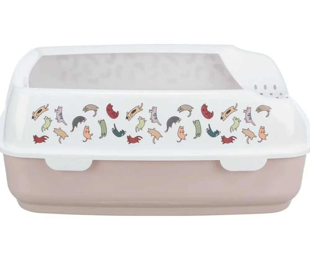 Trixie Katzenklo - Katzentoilette Delio, flieder/, ca. B50/H20/T38 cm