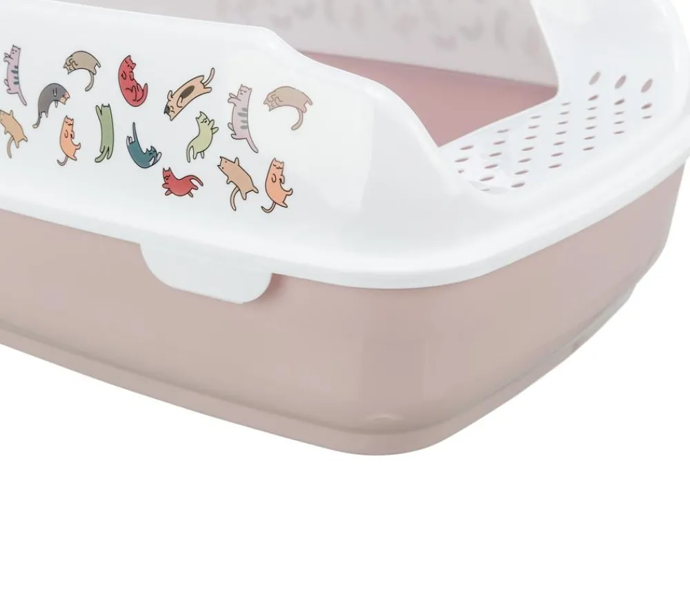 Trixie Katzenklo - Katzentoilette Delio, flieder/, ca. B50/H20/T38 cm
