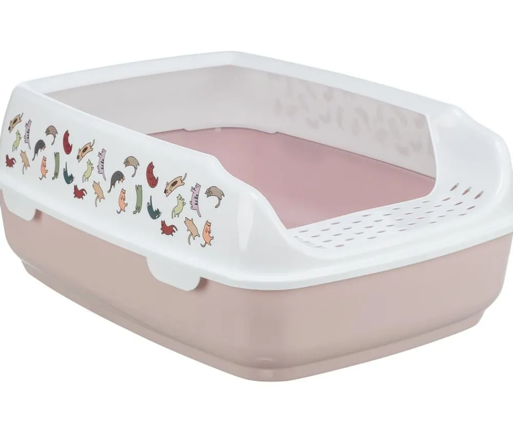 Trixie Katzenklo - Katzentoilette Delio, flieder/, ca. B50/H20/T38 cm