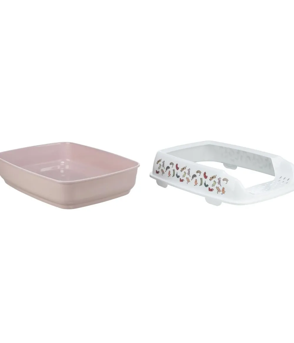 Trixie Katzenklo - Katzentoilette Delio, flieder/, ca. B50/H20/T38 cm