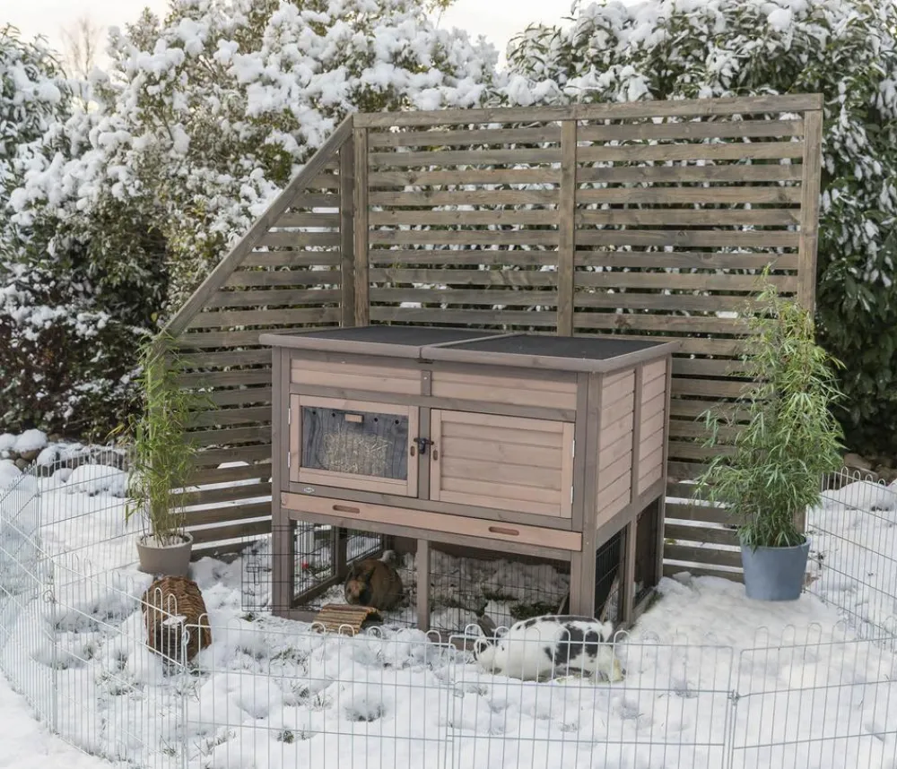 Trixie Kleintierstall XL mit Wärmedämmung, ca. B120/H98/T94 cm Hellbraun Online