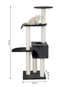 Trixie Kratzbaum Alicante, ca. B45/H142/T45 cm Anthrazit New