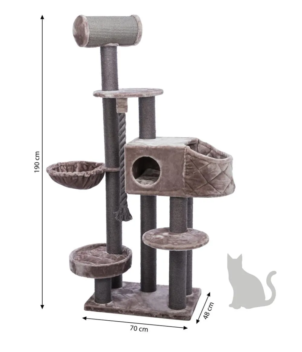 Trixie Kratzbaum XXL Andres, cappucino, ca. B70/H190/T48 cm Braun New