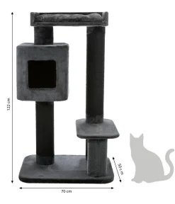 Trixie Kratzbäume & Kratzmöbel - Kratzbaum XXL Izan, , ca. B70/H122/T50 cm Anthrazit