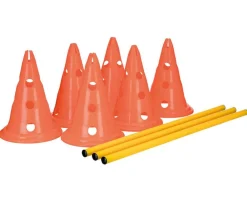 Trixie Hundespielzeug - Pylonen-Hindernis-Set, 9-teilig