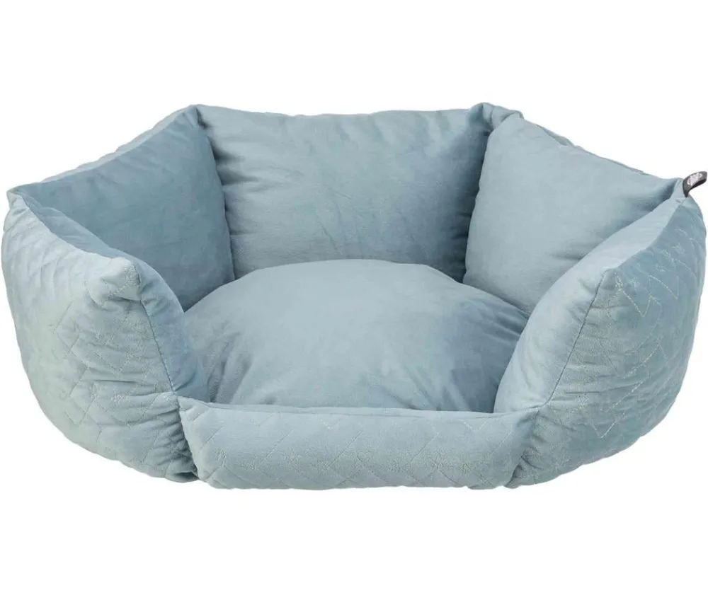 Trixie Tierbett Natalya, rund, ca. Ø50/H22 cm Hellblau Discount