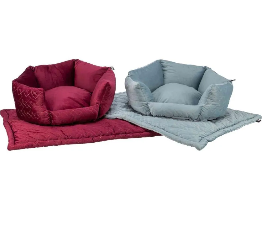 Trixie Tierbett Natalya, rund, ca. Ø50/H22 cm Hellblau Discount