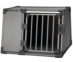 Trixie Hundetransportboxen - Tranportbox für Hunde, Auiniu, grafit Grau