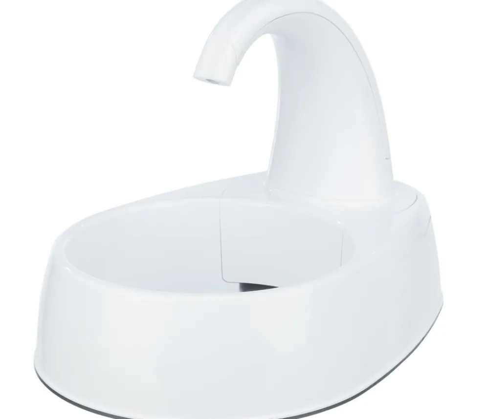 Trixie Hundenäpfe & Tränken|Trinkbrunnen - Trinkbrunnen Curved Stream, , 2,5 l Weiß