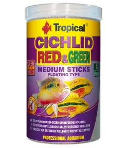 Tropical® Fischfutter - Fischfutter Cichlid Red & Green Medium Sticks