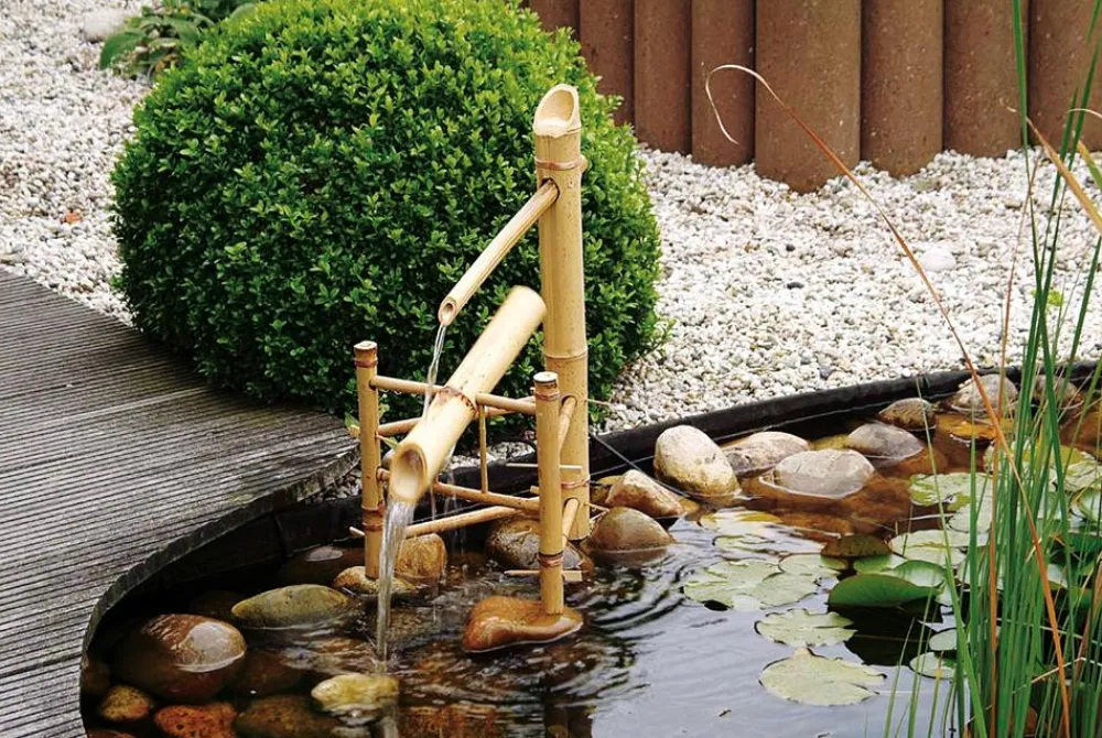 Ubbink Gartenteich·Teichzubehör & Teichpflege|Teichzubehör & Teichpflege > Bambus-Wasserschaukel Bamboo, ca. B39/H66/T30 cm