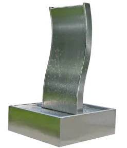 Ubbink Edelstahl-Gartenbrunnen Genova, ca. B60/H110/T60 cm Silber