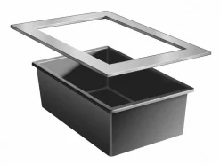 Ubbink Gartenteich·Teichbecken & Teichfolien|Teichbecken & Teichfolien - Edelstahl-Rahmen Quadra Inox Frame, ca. B120/H8/T82 cm Silber