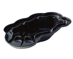 Ubbink GFK-Fertigteich Neptun V, ca. B420/H100/T240 cm, 3800 l Schwarz Clearance