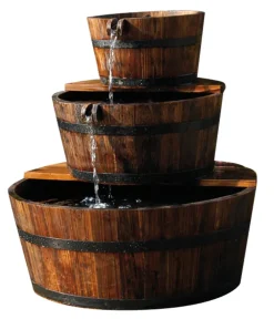 Ubbink Gartenbrunnen > Holz-Gartenbrunnen Edinburgh, Ø 59 x 72 cm