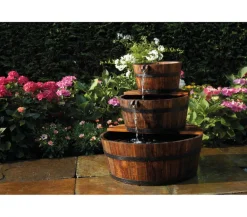 Ubbink Gartenbrunnen > Holz-Gartenbrunnen Edinburgh, Ø 59 x 72 cm