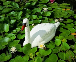 Ubbink Gartenteich·Teichzubehör & Teichpflege|Teichzubehör & Teichpflege - Kunststoff-Schwan, ca. B85/H54,5/T36 cm Weiß