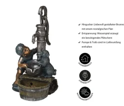 Ubbink Polyresin-Gartenbrunnen Acqua Arte Regina, ca. H77 cm New