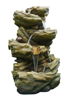 Ubbink Gartenbrunnen > Polyresin-Gartenbrunnen Mini-Wasserfall Vernier, ca. B46/H78/T36 cm