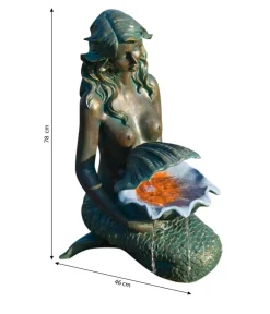 Ubbink Polyresin-Gartenbrunnen Oslo, 34 x 46 x 78 cm Bronze New