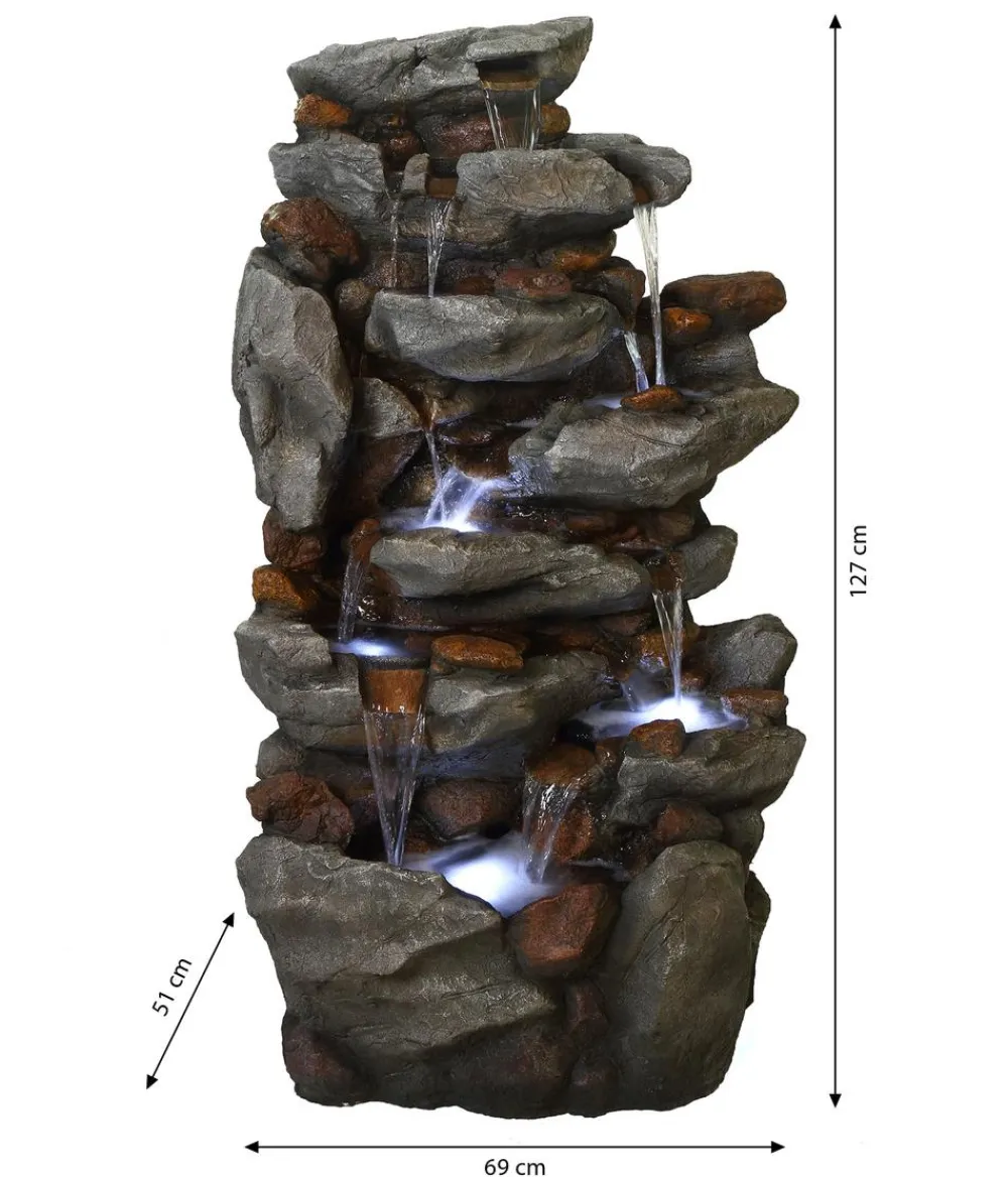 Ubbink Polyresin-Gartenbrunnen Acqua Arte Bonorva, ca. H127 cm New