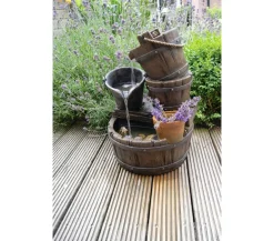 Ubbink Gartenbrunnen - Polyresin-Gartenbrunnen Halifax, ca. B34/H56,5/T38,5 cm Braun