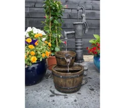 Ubbink Gartenbrunnen - Polyresin-Gartenbrunnen-Set Las Vegas, 42 x 36,5 x 80,5 cm