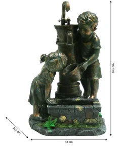 Ubbink Gartenbrunnen - Polyresin-Gartenbrunnen Atlanta, ca. B44/H69,5/T39,5 cm