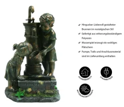 Ubbink Gartenbrunnen - Polyresin-Gartenbrunnen Atlanta, ca. B44/H69,5/T39,5 cm