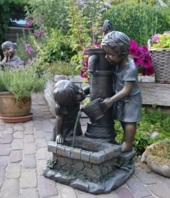 Ubbink Gartenbrunnen - Polyresin-Gartenbrunnen Atlanta, ca. B44/H69,5/T39,5 cm
