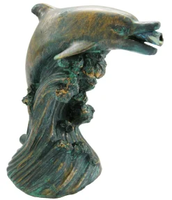 Ubbink Gartenteich·Teichzubehör & Teichpflege|Teichzubehör & Teichpflege > Polystone-Wasserspeier Delfin, ca. B16/H18/T10 cm