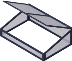 upyard Frühbeet-Aufsatz, ca. B121,5/H6,5/T80,5 cm Schwarz Best