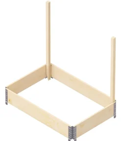 upyard Hochbeete & Frühbeete - Halterung für Rankgitter, ca. B4/H118/T4,1 cm Natur