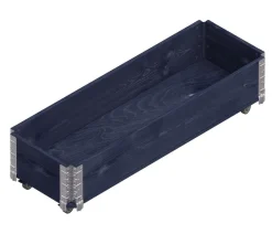 upyard Hochbeete & Frühbeete - Holz-Kräuterkasten HerbsBox mit Rollen, ca. B120/H20/T40 cm Natur