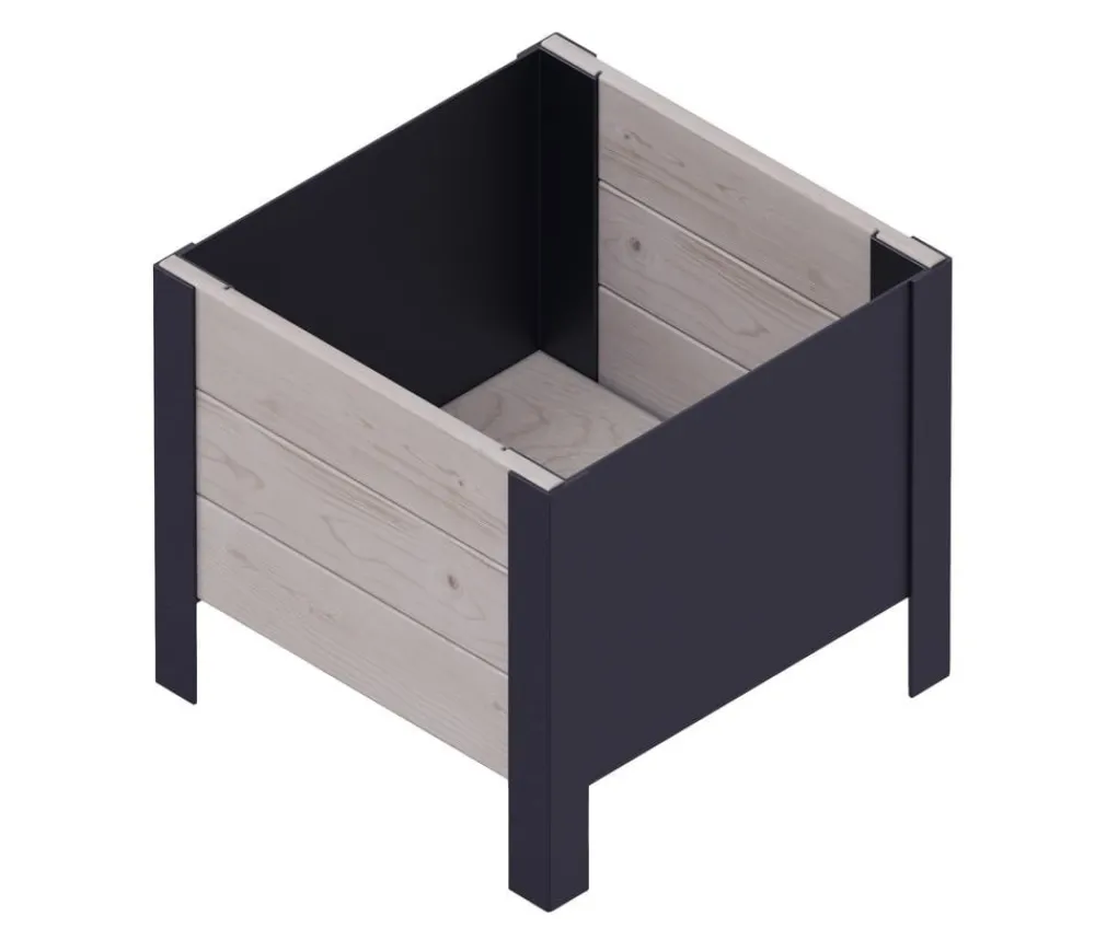 upyard Holz-Pflanzkasten ModernBox, ca. B36/H32/T36 cm Grau Online