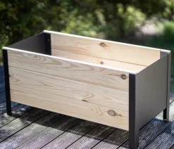 upyard Holz-Pflanzkasten ModernBox, ca. B78/H32/T36 cm Natur