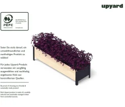 upyard Pflanzkübel & Blumenkästen|Hochbeete & Frühbeete - Holz-Pflanzkasten ModernBox, ca. B118/H32/T36 cm Natur
