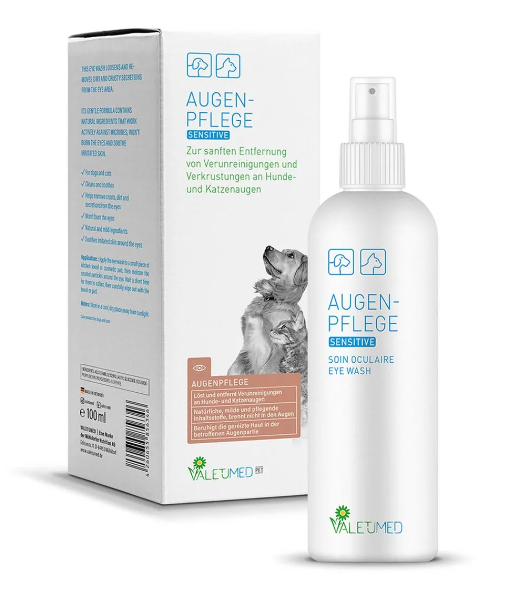 VALETUMED Ohren- & Augenpflege|Katzenpflege - Augenpflege Sensitive, 100 ml