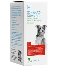 VALETUMED Ergänzungsfutter für Hunde Schwarzkümmelöl, 100 ml Hot