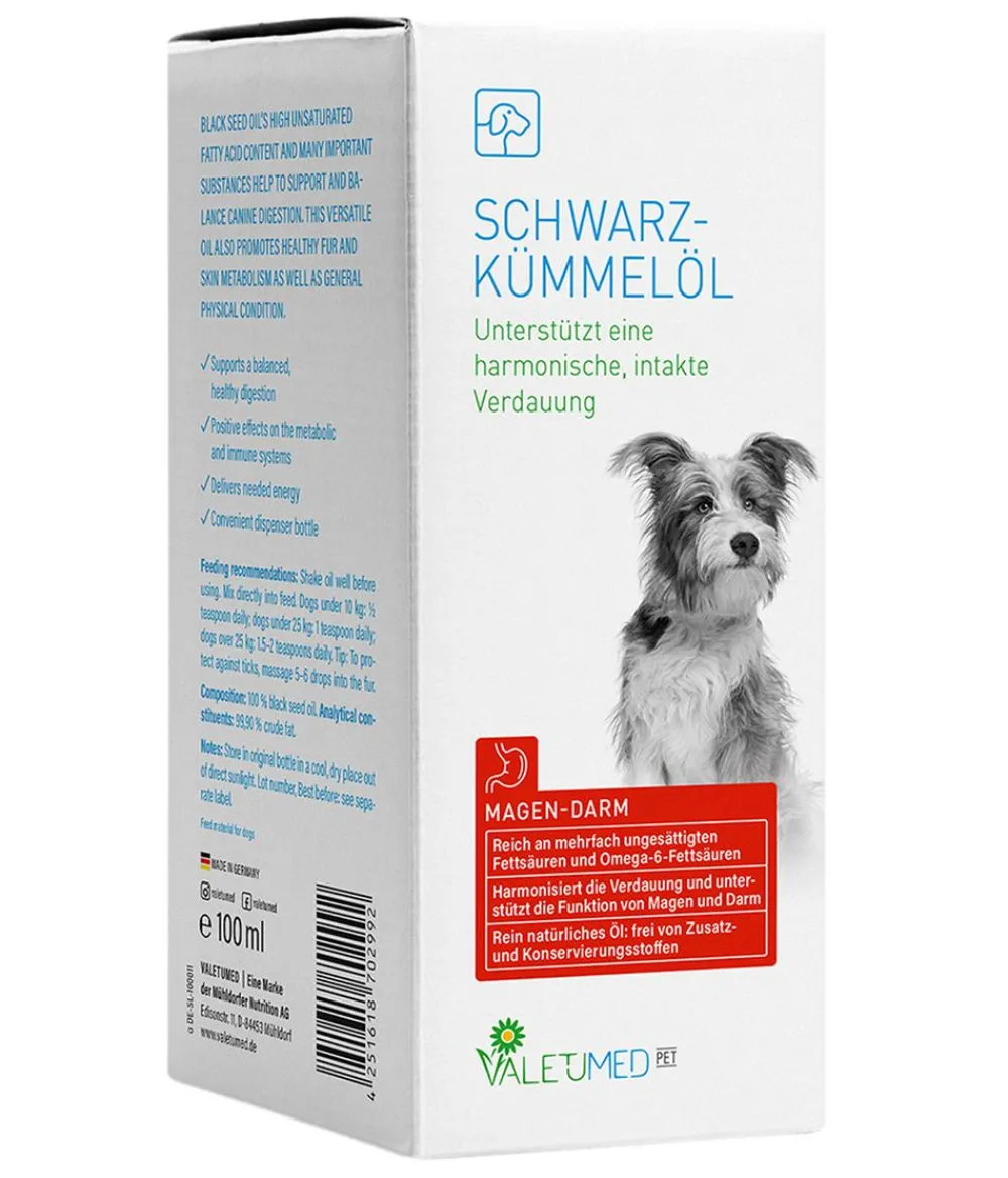 VALETUMED Ergänzungsfutter für Hunde Schwarzkümmelöl, 100 ml Hot