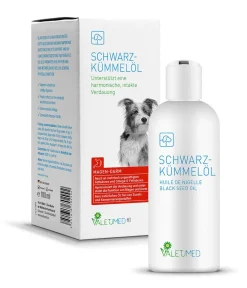 VALETUMED Ergänzungsfutter für Hunde Schwarzkümmelöl, 100 ml Hot