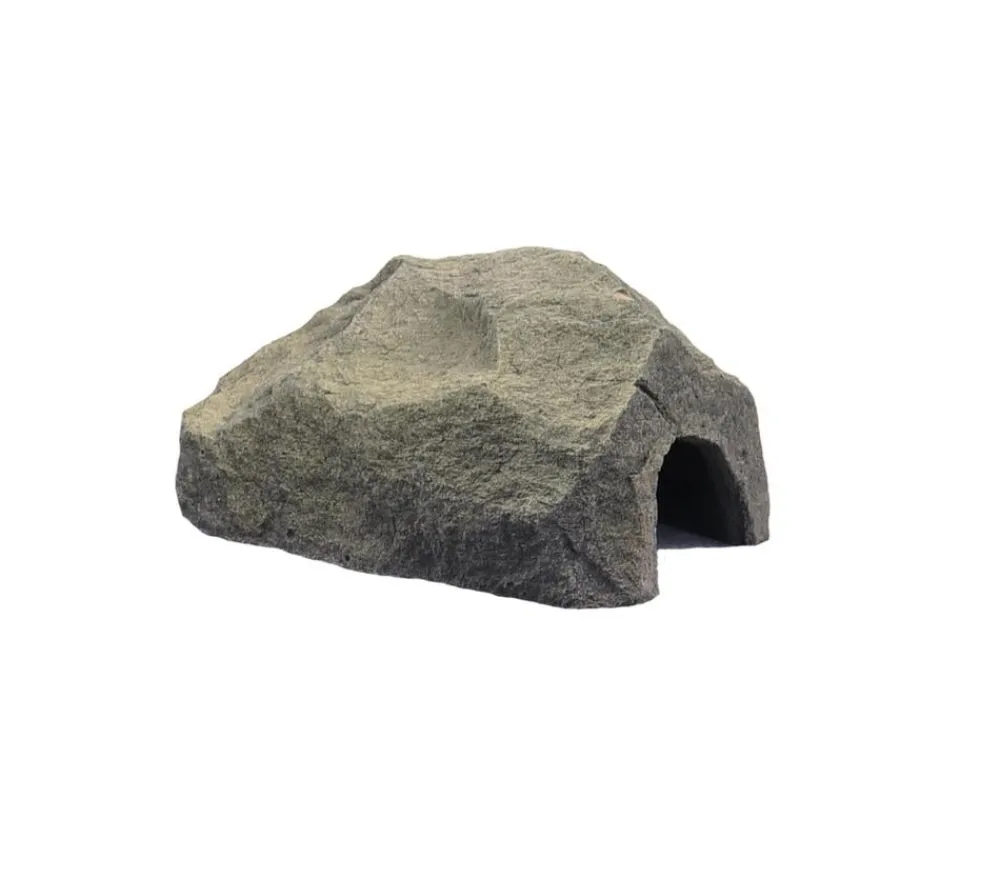 VARIOGART® Deko|Terrarium Zubehör - Aquariumdeko Höhle S Grau