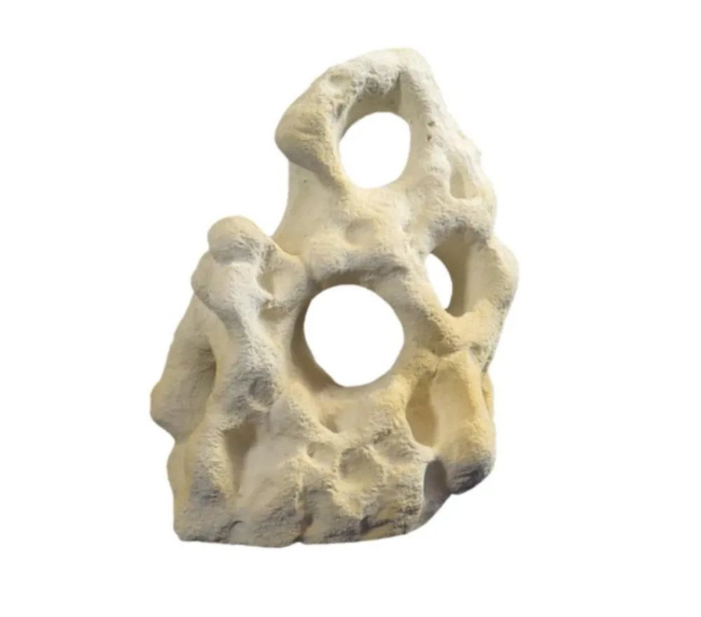 VARIOGART® Aquariumdeko Lochgestein Creme Outlet
